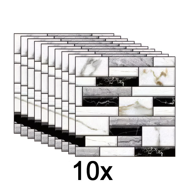 1x 3D márványos falmatricák (10 db/0,9 m²) | MARBLEBLOCKS