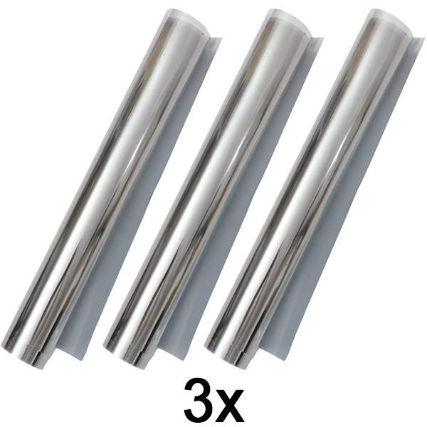 3x Öntapadó tükörfólia (45 x 200 cm) | FOILBLISS