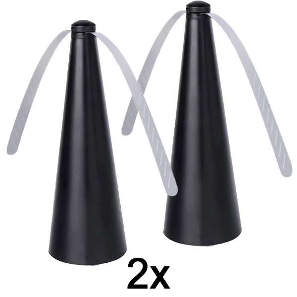 2x Légyriasztó ventilátor – vegyszerek nélkül, spray nélkül, távol tartja a legyeket az ételektől és az asztaloktól | FLYBEGONE