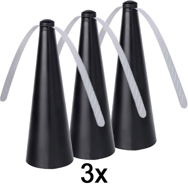 3x Légyriasztó ventilátor – vegyszerek nélkül, spray nélkül, távol tartja a legyeket az ételektől és az asztaloktól | FLYBEGONE