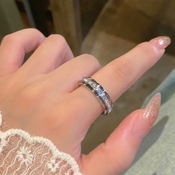 Forgó Cirkónia Stresszoldó Gyűrű - 3 Színű Szett | LUXRINGS